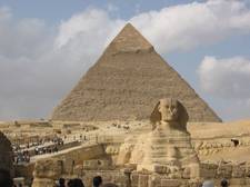 Giza Sphinx and Pyramid