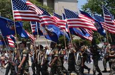US Marines with State Flags
