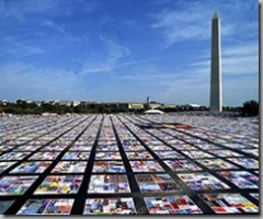 The AIDS Quilt in Washington, DC 