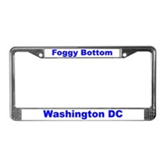 Foggy Bottom License Plate Frame