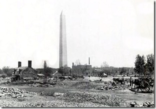Washingon, DC - B Street - circa 1880 The Lock Keepers house is the building on the left