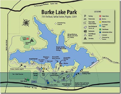 Burke Lake Map