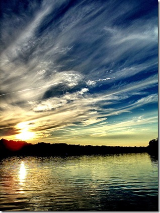 Sunset at Burle Lake in Virginia