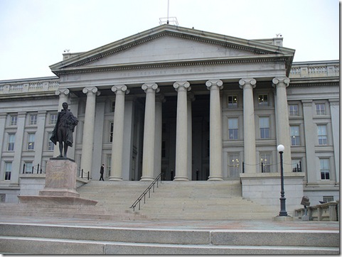 Treasury Building in Washington, DC