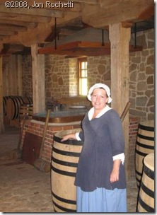 Washington's Distillary worker