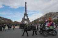 Paris Horse Fair Parade - Pom'Pommette at their Eiffel Tower - 24 November 2013 - ©Comité d'Organisation Normandie 2014
