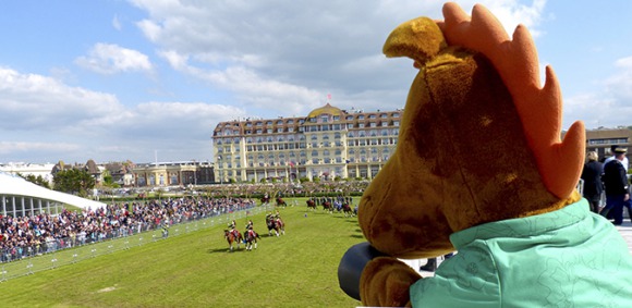 The Road Tour makes a stop in Deauville to see the Republican Guard