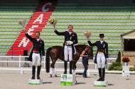 Podium Grand Prix Dressage - test events - 23 June 2014 - d'Ornano Stadium - ©PSV Jean Morel