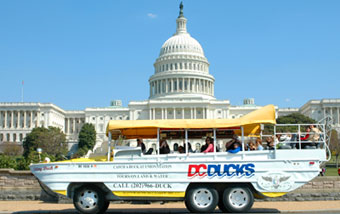 See Washington DC on land and water with this unusual tour